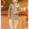 Kids IndiFeels | Golden Brown Jodhpuri And Pyjama