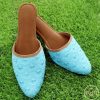 Women IndiFeels | Women Mules/Jutti - Blue