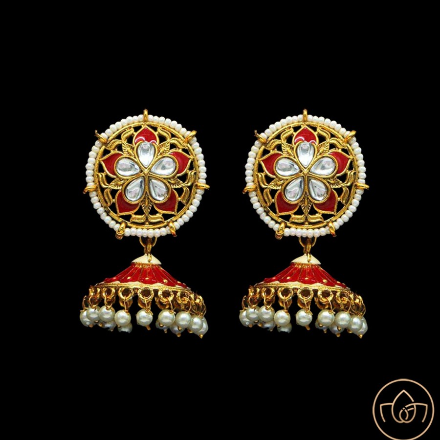 Women IndiFeels Earrings | Round Jhumki Earrings - Small