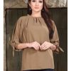 Women IndiFeels Kurti | Georgette Short Top