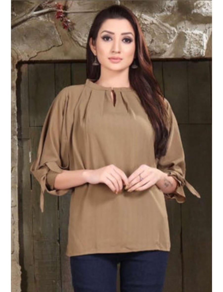 Women IndiFeels Kurti | Georgette Short Top