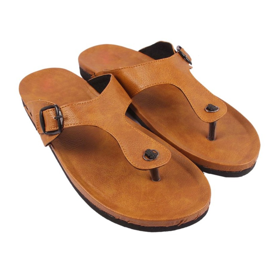 Men IndiFeels | Men'S Bwown Sandals