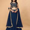 Women IndiFeels Lehenga | Blue Lehenga Choli