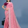 Women IndiFeels Sarees | Indian Wedding Pink Saree