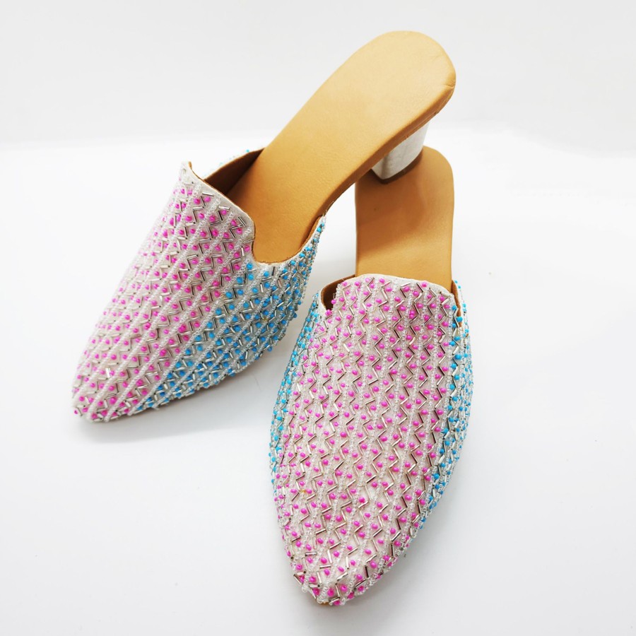 Women IndiFeels | Multi Embroidery Jutti