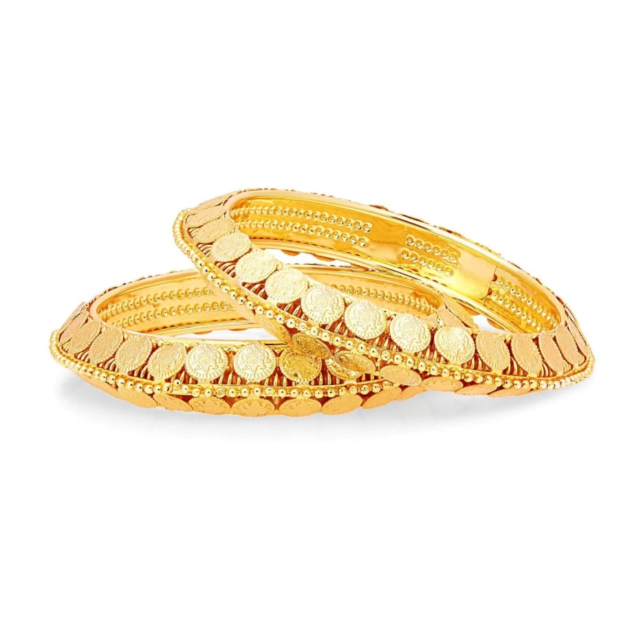 Women IndiFeels Bangles | Traditional Gold Plated Bangles