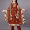 Women IndiFeels Suits | Hand Embroidered Georgette Salwar Suit