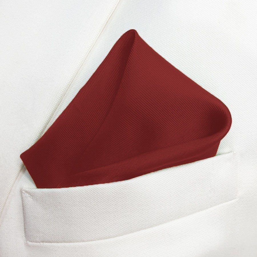 Men IndiFeels | Pocket Square - Maroon