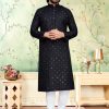 Men IndiFeels | Black Mirror Kurta Pyjama