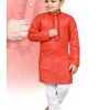 Kids IndiFeels | Kids Kurta Pyjama - Orange