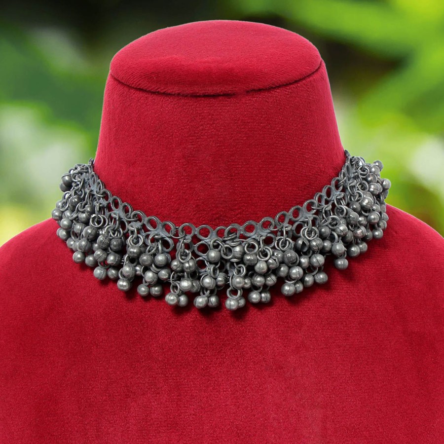 Women IndiFeels Necklace | Oxidised Necklace Set