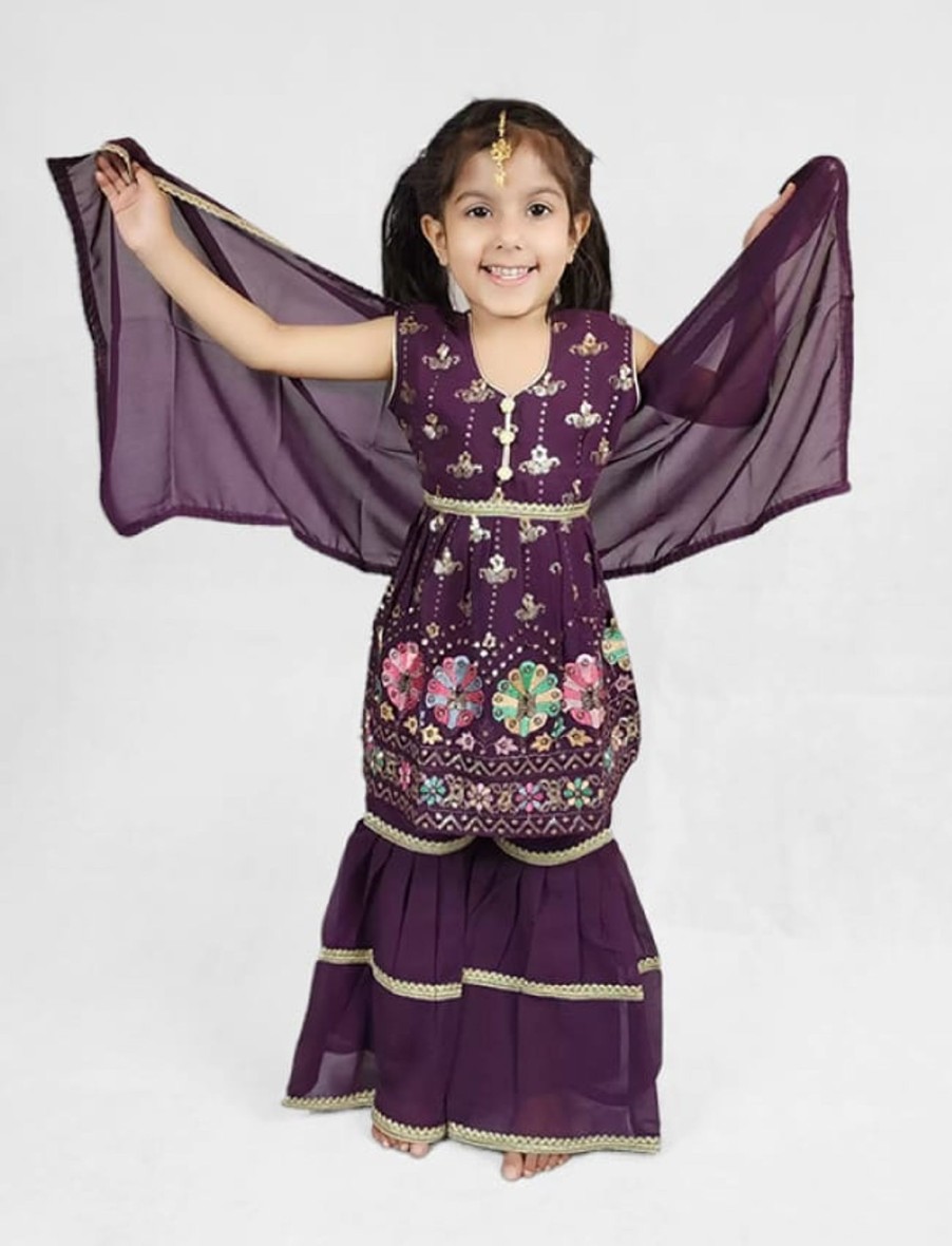 Kids IndiFeels | Girls Gharara Suit