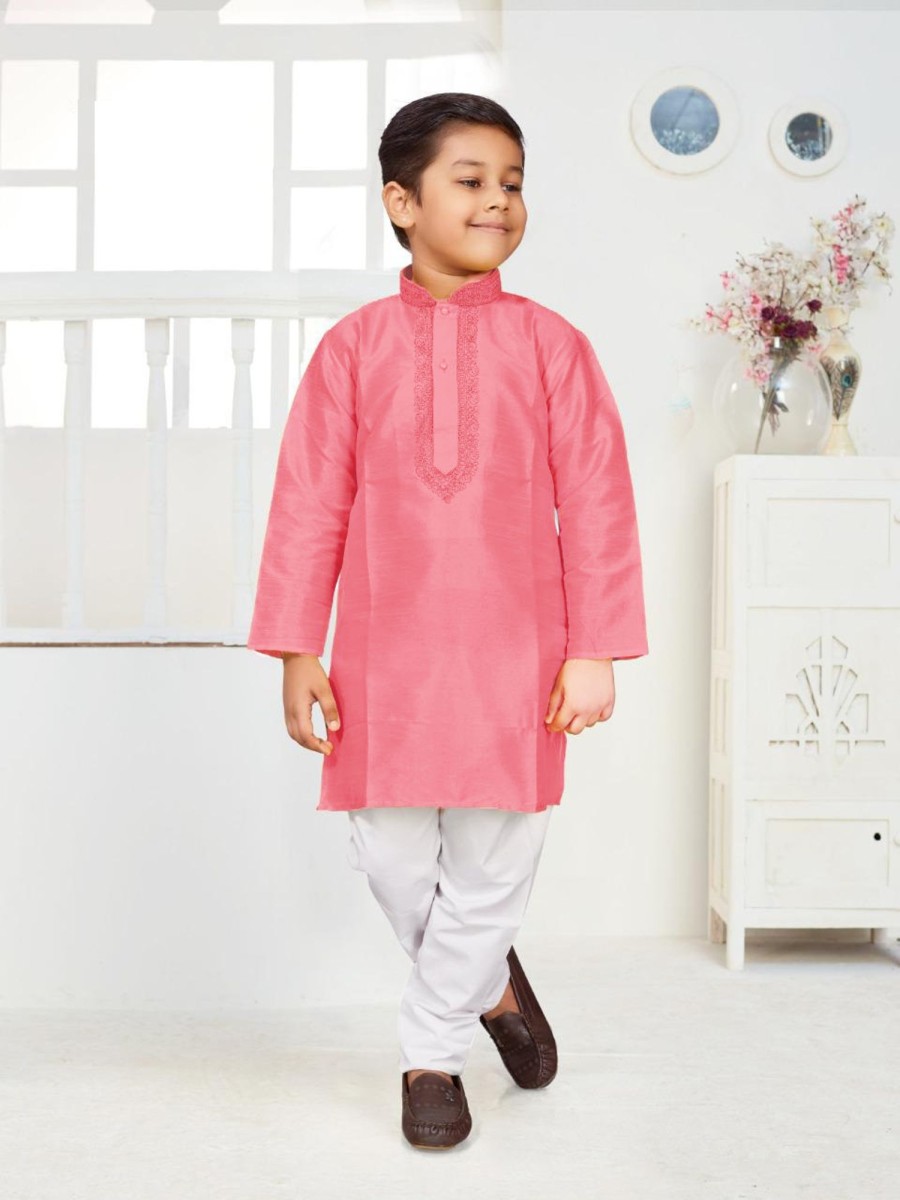 Kids IndiFeels | Kids Kurta Pyjama - Pink