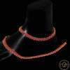 Women IndiFeels Anklets | Red Golden Anklet