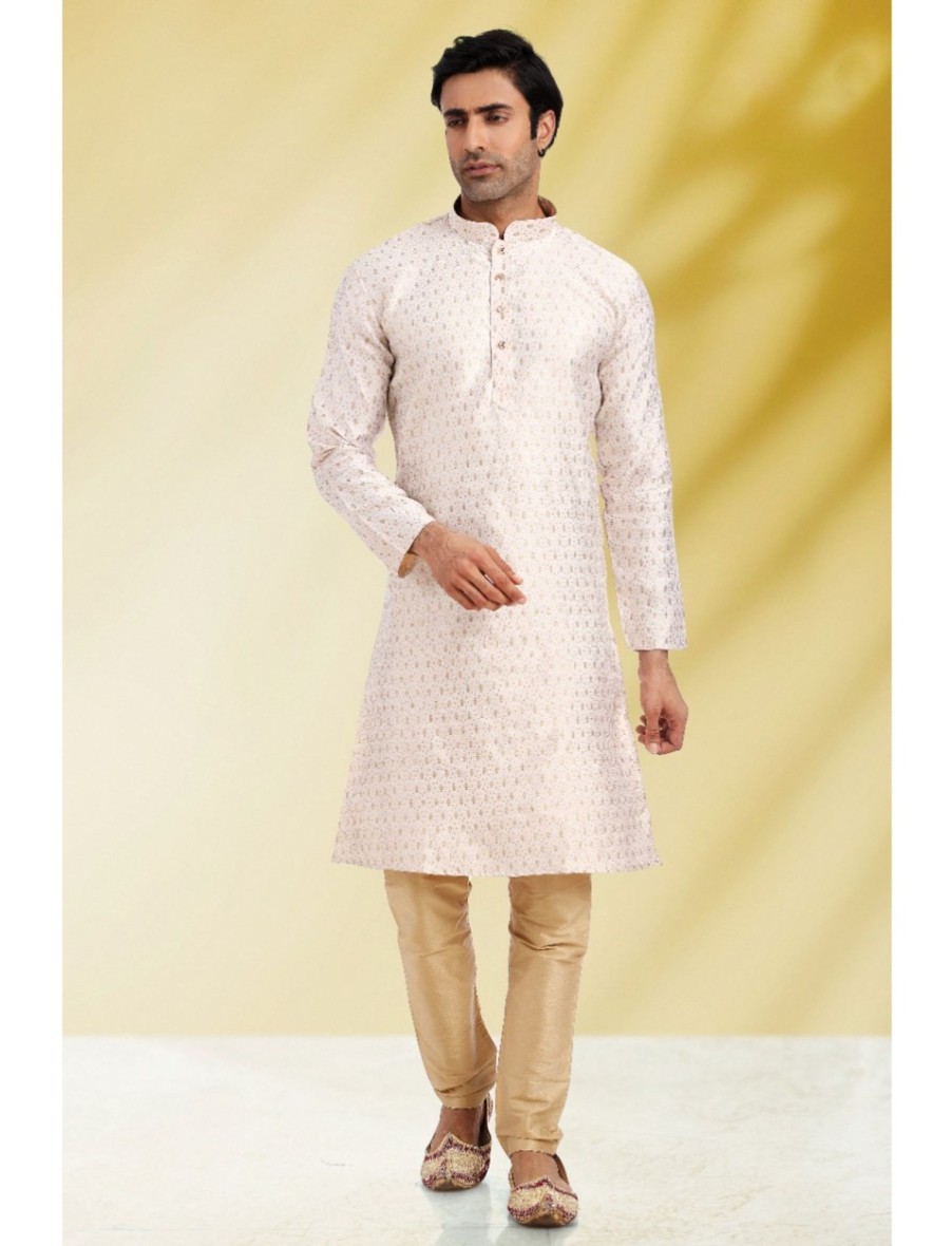 Men IndiFeels | Silk Kurta Pajama Mens Wear