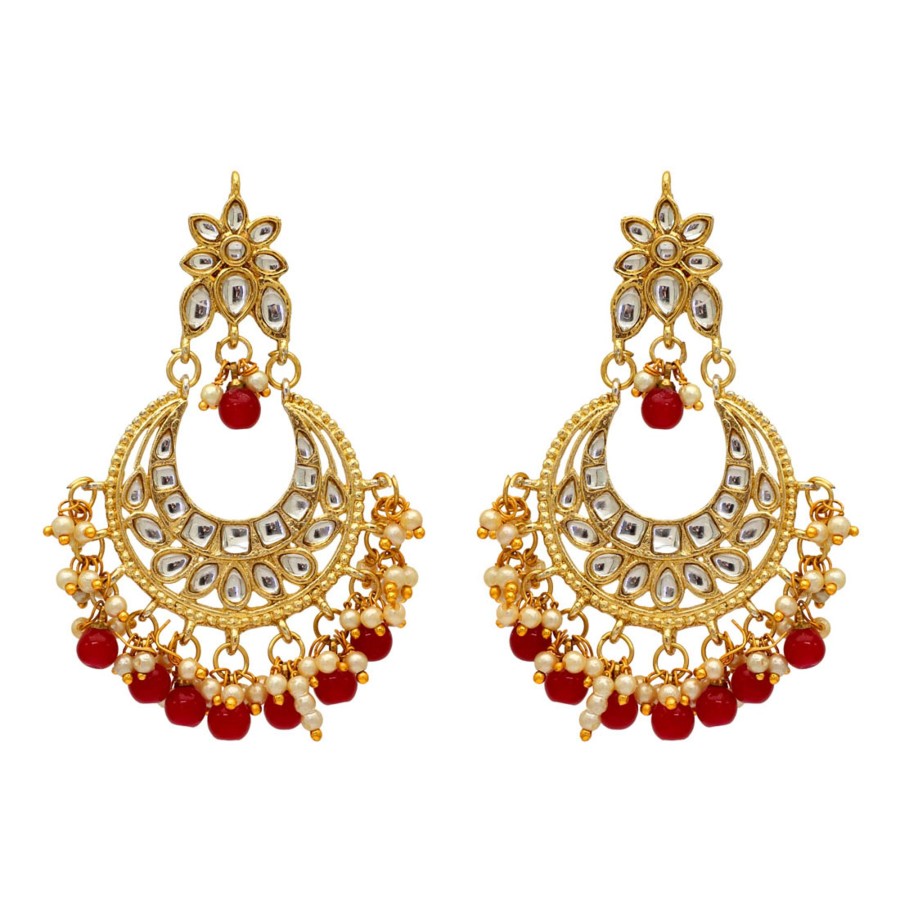 Women IndiFeels Earrings | Imitation And Kundan Earrings