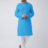 Men IndiFeels | Men Stylish Kurta Pyjama – Sky Blue