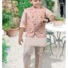 Kids IndiFeels | Kids Kurta Pyjama With Jacket - Pink