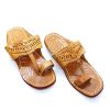 Men IndiFeels | Kohlapuri Medium Tan Chappal