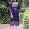 Women IndiFeels Kurti | Blue Printed Kurti Women