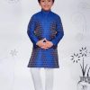 Kids IndiFeels | Printed Kurta Pajama - Blue