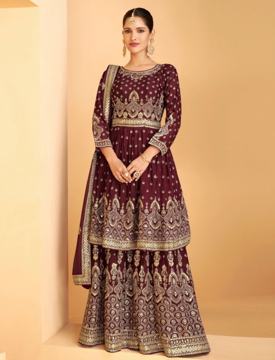 Women IndiFeels Suits | Stylish Gharara Suits & Sharara Suits