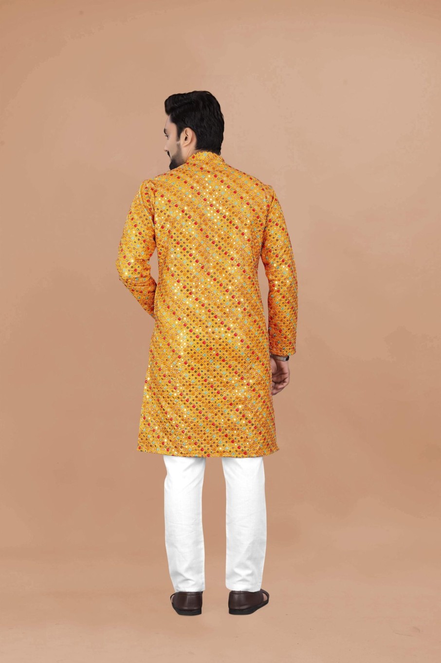 Men IndiFeels | Georgette Kurta Pajama