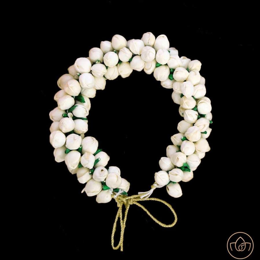 Women IndiFeels Hair Accessories | Flower Hair Gajra - Cream White