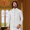 Men IndiFeels | Mirror Work Nehru Jacket