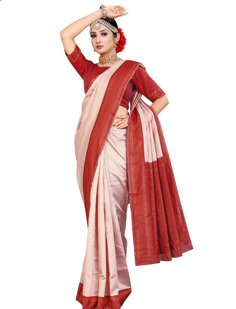 Women IndiFeels Sarees | Banarsi Silk Saree