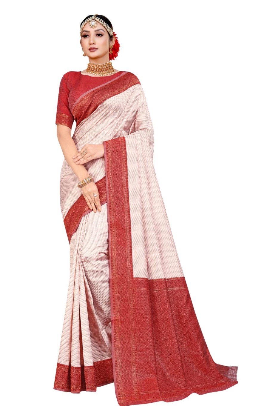 Women IndiFeels Sarees | Banarsi Silk Saree