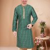 Men IndiFeels | Ethnic Printed Kurta Pajama Set