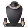 Women IndiFeels Necklace | Pearl Choker Necklace Set With Earrings