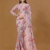 Women IndiFeels Sarees | Rose Floral Readymade Saree