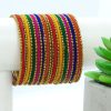 Women IndiFeels Bangles | Multicolor Velvet Beads Bengal Set For Women