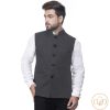 Men IndiFeels | All Season Wear Nehru Jacket - Grey