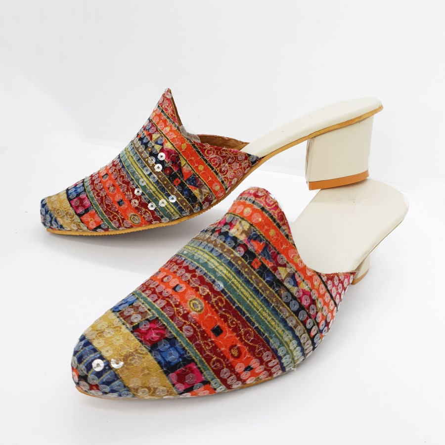 Women IndiFeels | Ethnic Flat Sandal Women