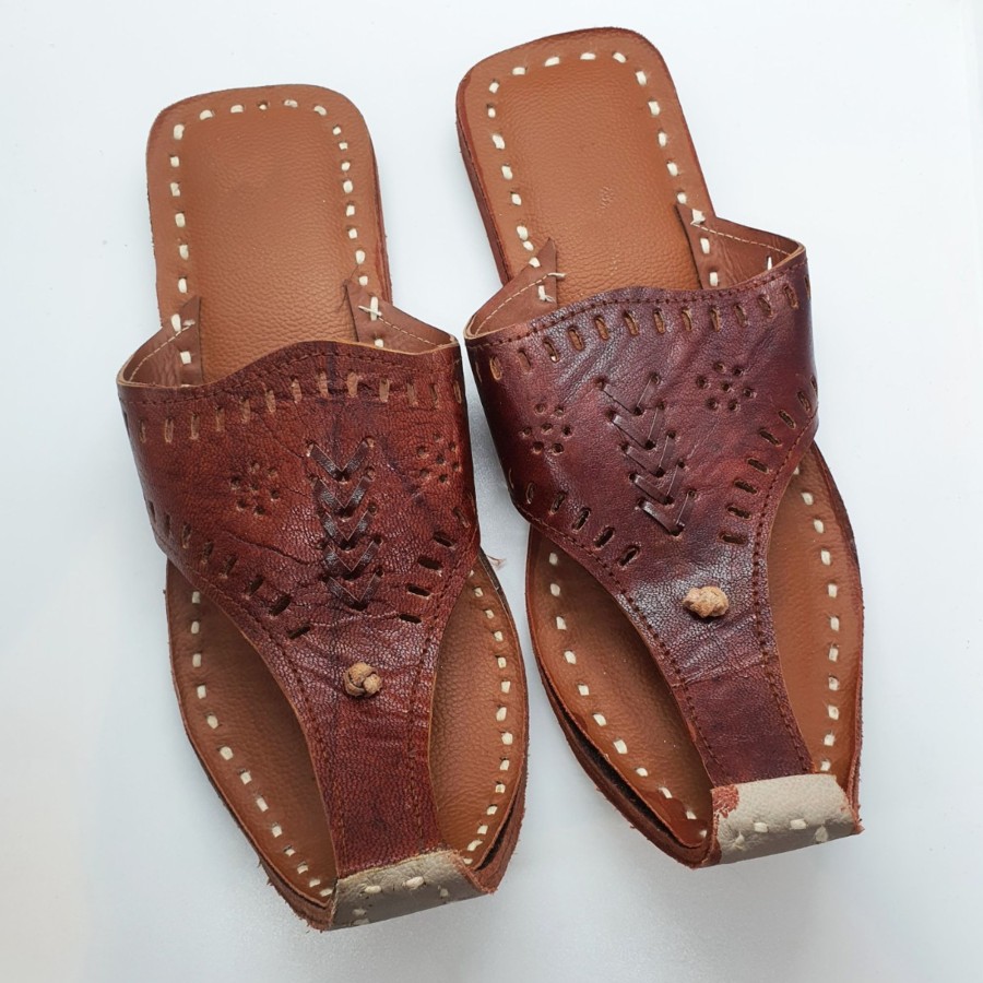 Men IndiFeels | Men'S Ethnic Leather Slipper