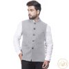 Men IndiFeels | All Season Wear Nehru Jacket – Light Grey