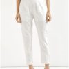 Women IndiFeels Pants Only | White Straight Pant