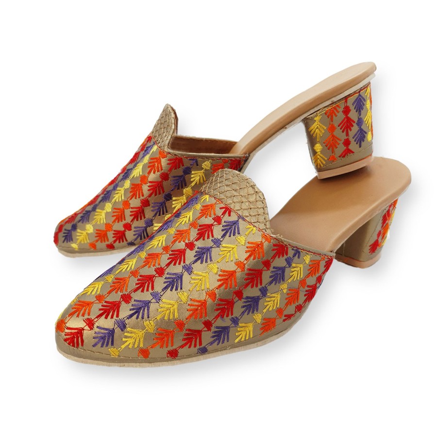 Women IndiFeels | Ethnic Embroidered Sandal Women