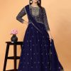 Women IndiFeels Anarkali | Georgette Anarkali Suit With Dupatta