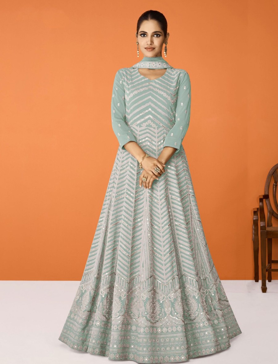 Women IndiFeels Suits | Anarkali Long Dress