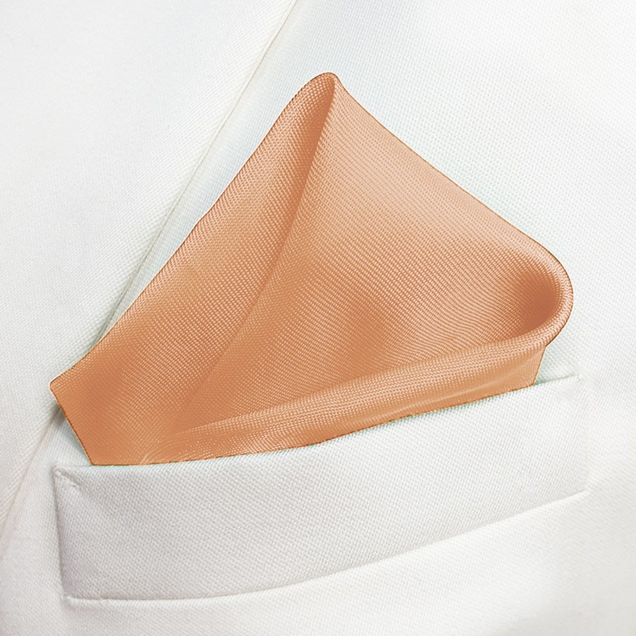 Men IndiFeels | Pocket Square - Orange Light