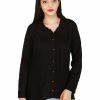 Women IndiFeels Kurti | Black Shirt