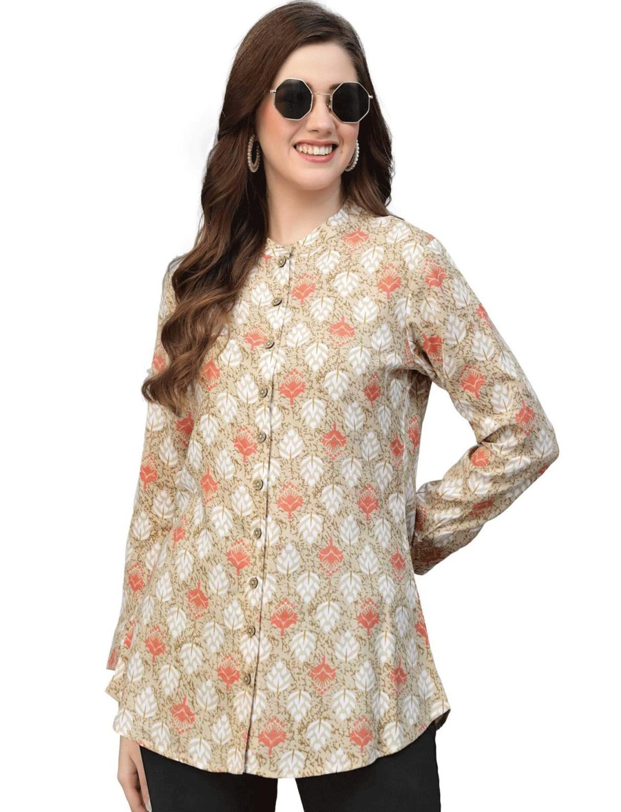 Women IndiFeels Short Top Kurti | Rayon Cotton Short Top Women