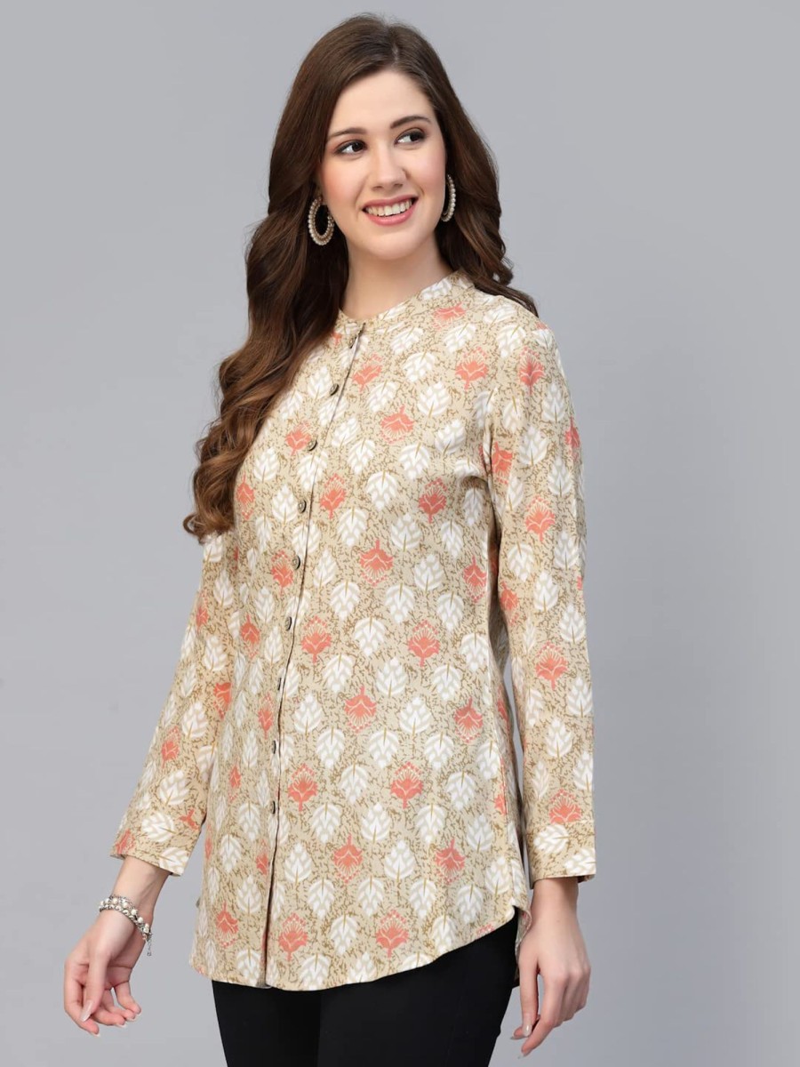 Women IndiFeels Short Top Kurti | Rayon Cotton Short Top Women