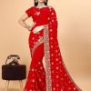 Women IndiFeels Sarees | Red Indian Wedding Saree