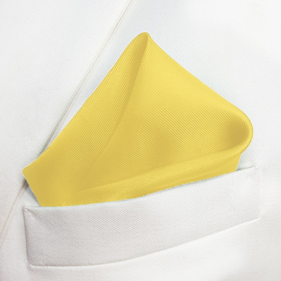 Men IndiFeels | Pocket Square - Yellow