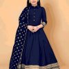 Kids IndiFeels | Girls Long Gown With Dupatta Set